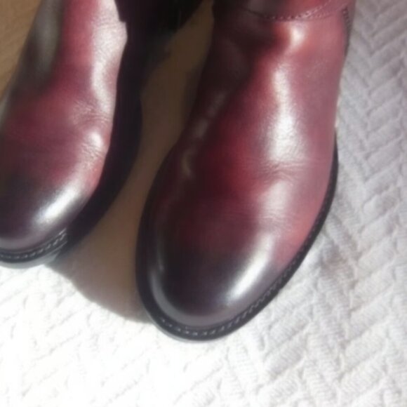 ECCO SARTORELLE Women's Leather Mid Cut Buckle Ankle Boot Brown Size 9 NWT - Picture 4 of 12